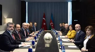 TBMM Başkanı Numan Kurtulmuş, Azerbaycan Milli Meclisi Başkanı Sahibe Gafarova ile Görüştü