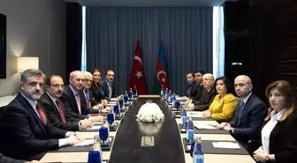 TBMM Başkanı Numan Kurtulmuş, Azerbaycan Milli Meclisi Başkanı Sahibe Gafarova ile Görüştü