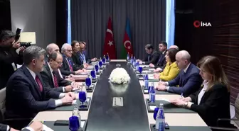 TBMM Başkanı Kurtulmuş, Azerbaycan Milli Meclisi Başkanı Gafarova ile görüştü