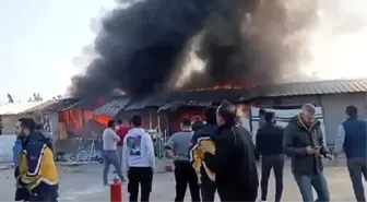 Hatay'da çıkan yangında anne ve çocuk yaralandı