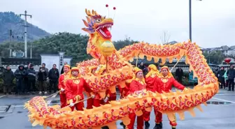 Çin'de Heqiao kasabasında Fener Festivali kutlamaları düzenlendi