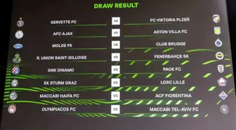 UEFA Avrupa Konferans Ligi'nde Son 16 Turu Eşleşmeleri Belli Oldu