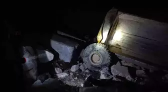 Burdur'da mermer ocağında kaza: Kamyon sürücüsü ağır yaralandı