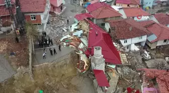 Tokat'ta heyelan sonrası çıkan su merak uyandırdı