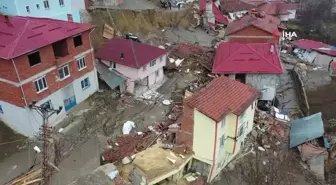 Tokat'ta heyelan sonrası çıkan su merak uyandırdı
