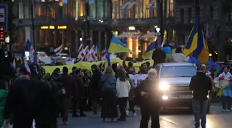 Tiflis'te Ukrayna'ya Destek Gösterisi Düzenlendi