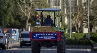 Bağımsız Büyükçekmece Belediye Başkan Adayı Murat Karakoç, Seçim Çalışmalarını İş Makineleriyle Yürütüyor