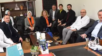 AK Parti Amasya Milletvekili Hasan Çilez, Merzifon Kara Mustafa Paşa Devlet Hastanesi'ni ziyaret etti