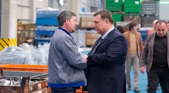 AK Parti Eskişehir Odunpazarı Belediye Başkan Adayı Özkan Alp, Eskişehir OSB'deki Fabrikaları Ziyaret Etti