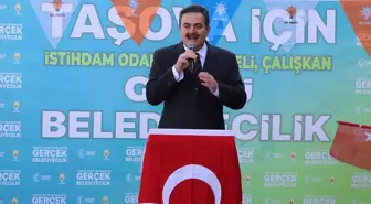 Amasya'nın Taşova ilçesinde AK Parti Seçim İrtibat Bürosu açıldı