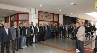 Muharrem Tutuş, Türkiye Muhtarlar Derneği Kocaeli Şubesi Başkanı Mustafa Ersoy'u ziyaret etti