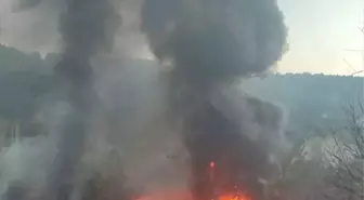 Tokat'ın Reşadiye ilçesinde çıkan örtü yangını söndürüldü