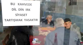 Adana'da bir kahvehaneci siyaset tartışmalarını yasakladı