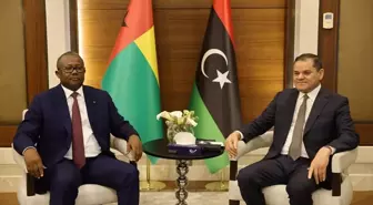 Libya Başbakanı Dibeybe ve Gine Bissau Cumhurbaşkanı Embalo Libya'da seçimlerin yapılması konusunu ele aldı