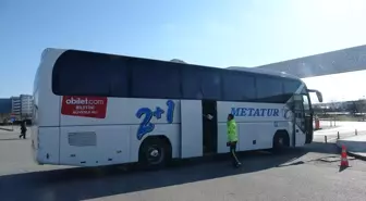 Çorum'da Polis Ekipleri Otobüslerde Denetim Yaptı