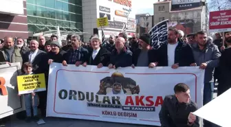 Bitlis'te İsrail'in Gazze'ye yönelik saldırıları protesto edildi