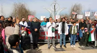 Siirt'te Sağlık Çalışanları İsrail'in Gazze'ye Saldırılarını Protesto Etti