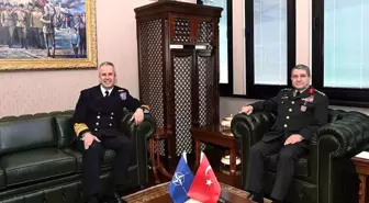 Avrupa Müttefik Kuvvetleri Yüksek Komutan Yardımcısı Orgeneral Selçuk Bayraktaroğlu'nu ziyaret etti