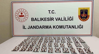 Balıkesir'de 625 adet sentetik uyuşturucu hap ele geçirildi