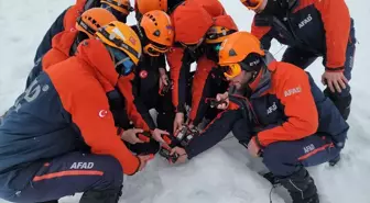 Van'da AFAD, çığ tatbikatı düzenledi