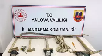 Yalova'da Kaçak Kazı Yapan 4 Kişi Yakalandı