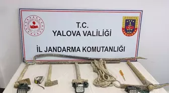 Yalova'da Kaçak Kazı Yapan 4 Şüpheli Yakalandı