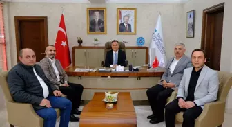 Hak-İş Konfederasyonu Öz Büro İş Sendikası Karadeniz Bölge Başkanı, TOGÜ Rektörü'nü ziyaret etti