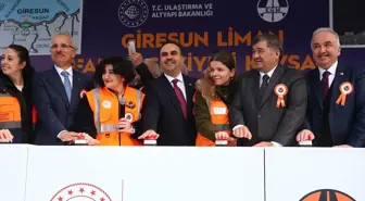 Bakanlar Kacır ve Uraloğlu, Giresun Liman Farklı Seviyeli Kavşağı Temel Atma Töreni'ne katıldı Açıklaması