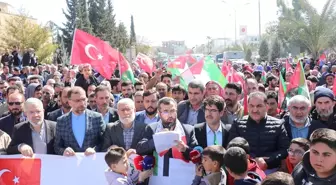 İsrail'in Gazze'ye yönelik saldırıları Şanlıurfa'da protesto edildi