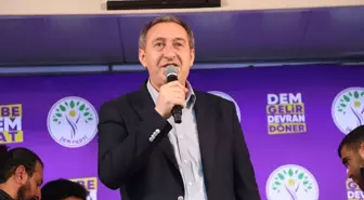 DEM Parti Eş Genel Başkanı Tuncer Bakırhan, Siirt'te miting düzenledi