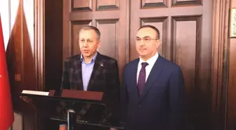 İçişleri Bakanı Ali Yerlikaya, Tekirdağ Valiliğine ziyarette bulundu
