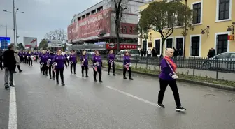 Samsun'da Cumhuriyet Kadınları Bando Takımı Gösteri Yaptı