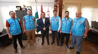 TDV Pakistan yardım ekibi TİKA Koordinatörünü ziyaret etti