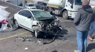 Ardahan'ın Çıldır ilçesinde trafik kazası: 4 yaralı