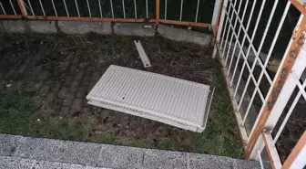 Çorum'un Alaca ilçesinde kalorifer petekleri çalınmaya çalışıldı