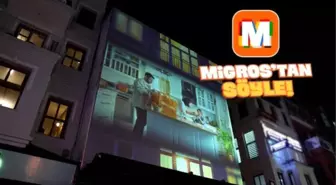 Migros, İstanbul Beşiktaş'ta dikkat çekici bir reklam kampanyası gerçekleştirdi