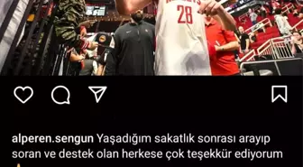Alperen Şengün, sakatlık sonrası durumunu açıkladı