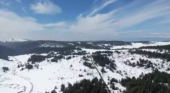 Çankırı'nın Yapraklı ilçesinde kar yağışı etkili oldu