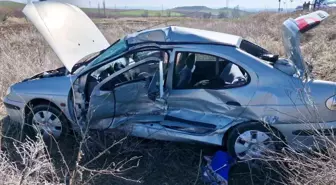Çorum'un Alaca ilçesinde trafik kazası: 1 ağır 2 yaralı