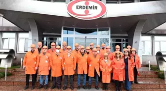 Karadeniz Ereğli Ticaret ve Sanayi Odası Üyeleri Erdemir'i Ziyaret Etti