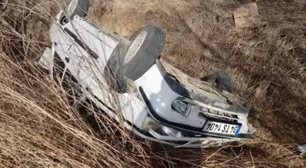 Elbistan'da otomobil şarampole devrildi: 1 ölü, 1 yaralı