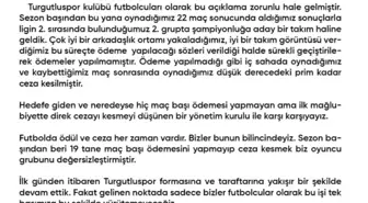 Turgutluspor Futbolcuları Antrenmanlara Çıkmama Kararı Aldı