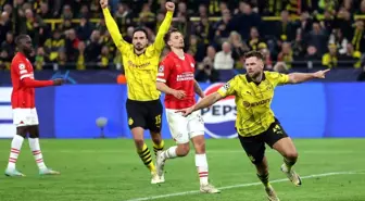 Borussia Dortmund, PSV'yi 2-0 mağlup ederek çeyrek finale yükseldi