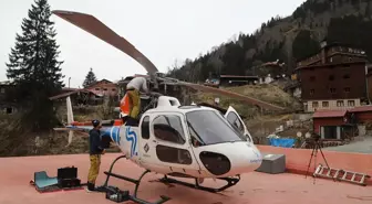 Doğu Karadeniz'de Yaban Hayatı İçin Helikopterli Yem Ulaştırıldı