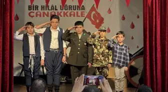 İran'da Tahran Türk Okulu öğrencileri İstiklal Marşı ve Çanakkale Şehitlerini Anma programı düzenledi