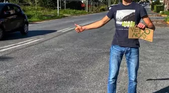 Otostopla dünya turuna çıkan İtalyan, Konya'ya ulaştı