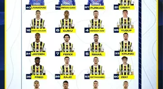 Fenerbahçe'nin Trabzonspor maçı kamp kadrosu açıklandı