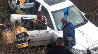 Tokat'ta tarlaya uçan otomobilde 3 kişi yaralandı