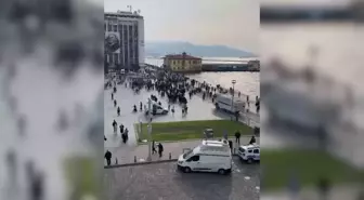 İzmir'de Nevruz mitingi sonrası terör örgütü propagandası yapan 7 kişi gözaltına alındı