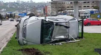 Samsun'da trafik kazası: 2 kişi yaralandı